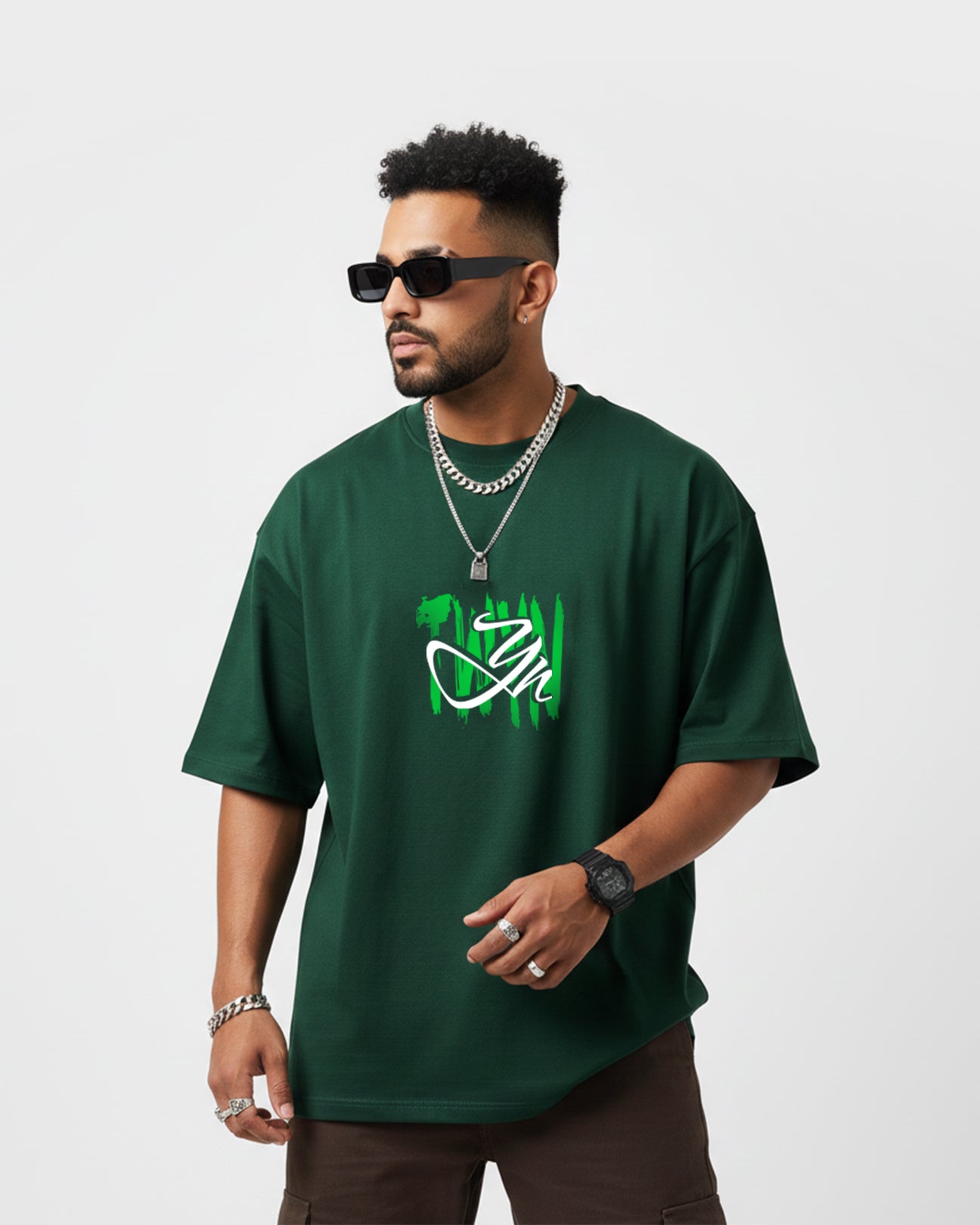 Midori Ascend Unisex Oversized T-Shirt, Forest Green Edition – TWYN